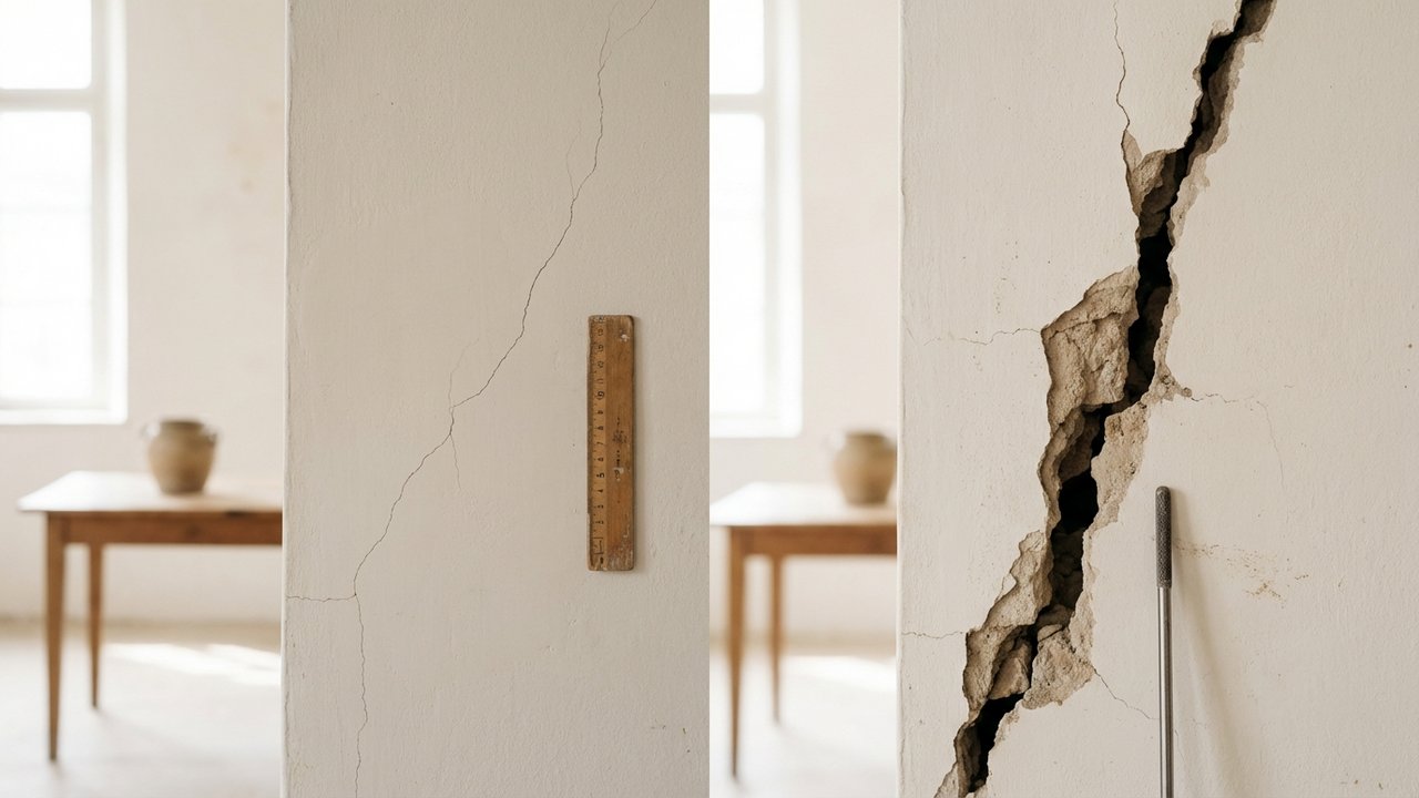 Différence entre fissure superficielle et structurelle