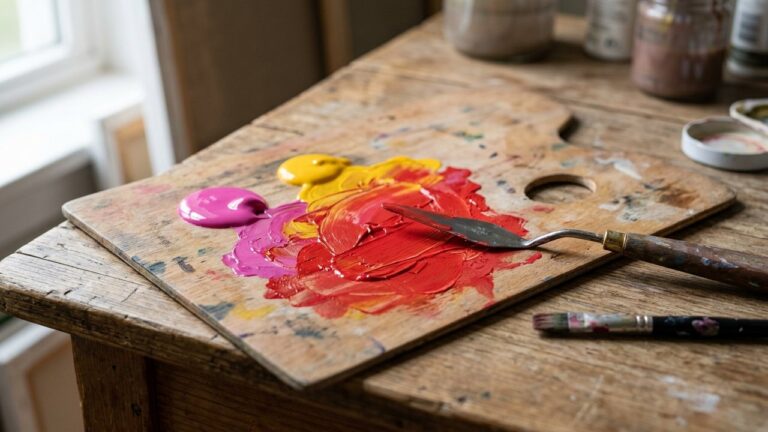 Mélange de magenta et jaune pour obtenir du rouge