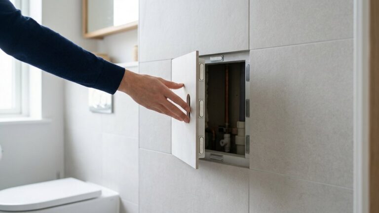 Trappe de visite pour WC suspendu avec ouverture magnétique
