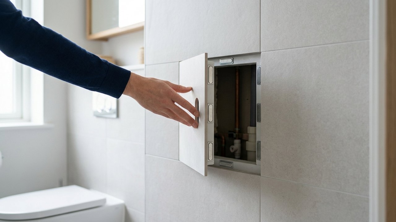 Trappe de visite pour WC suspendu avec ouverture magnétique