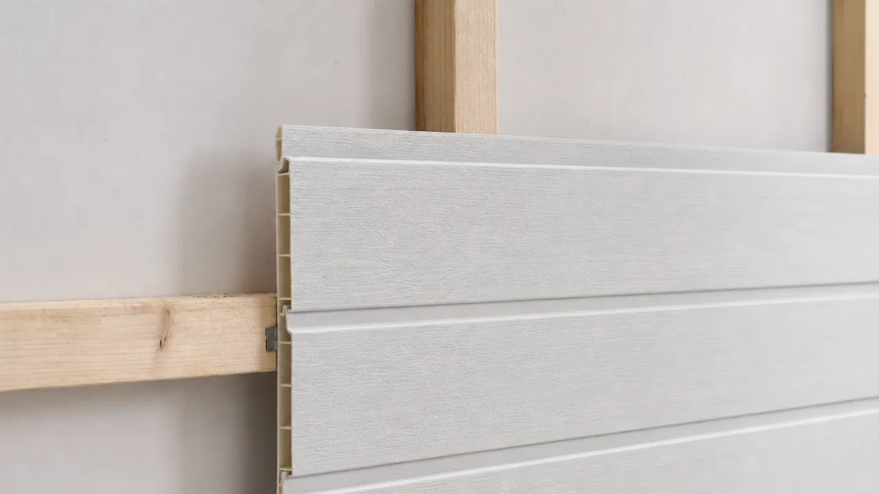 Pose de lambris PVC sur tasseaux en mur intérieur